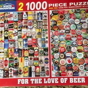 White Mountain Puzzle 2 1000 For the Love of Beer